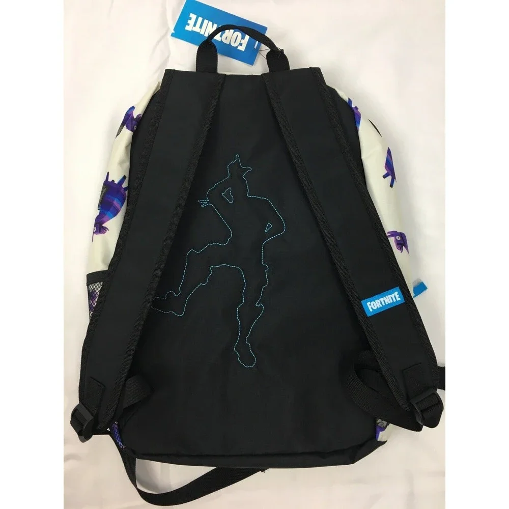New Fortnite Backpack Cream Purple Llama Loot‎ Pinata Pockets 17” School